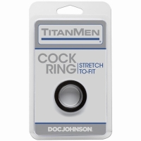 Doc Johnson - TitanMen Cock Ring - Zwart Doc Johnson - TitanMen Cock Ring - Zwart