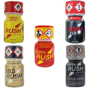 Rush 5-Pack France Classic-Super-Black-Zero-Gold (5x10ml)