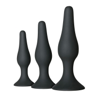 Anale training kit: 3 delige Butt plug set van EasyToys Anale training kit: 3 delige Butt plug set van EasyToys