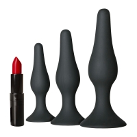 Anale training kit: 3 delige Butt plug set van EasyToys Anale training kit: 3 delige Butt plug set van EasyToys