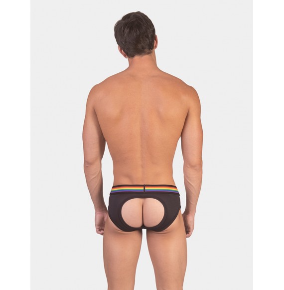 BARCODE BERLIN PRIDE BACKLESS BRIEF BLACK NEW
